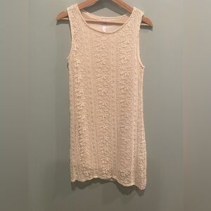 Cream crochet dress size Medium